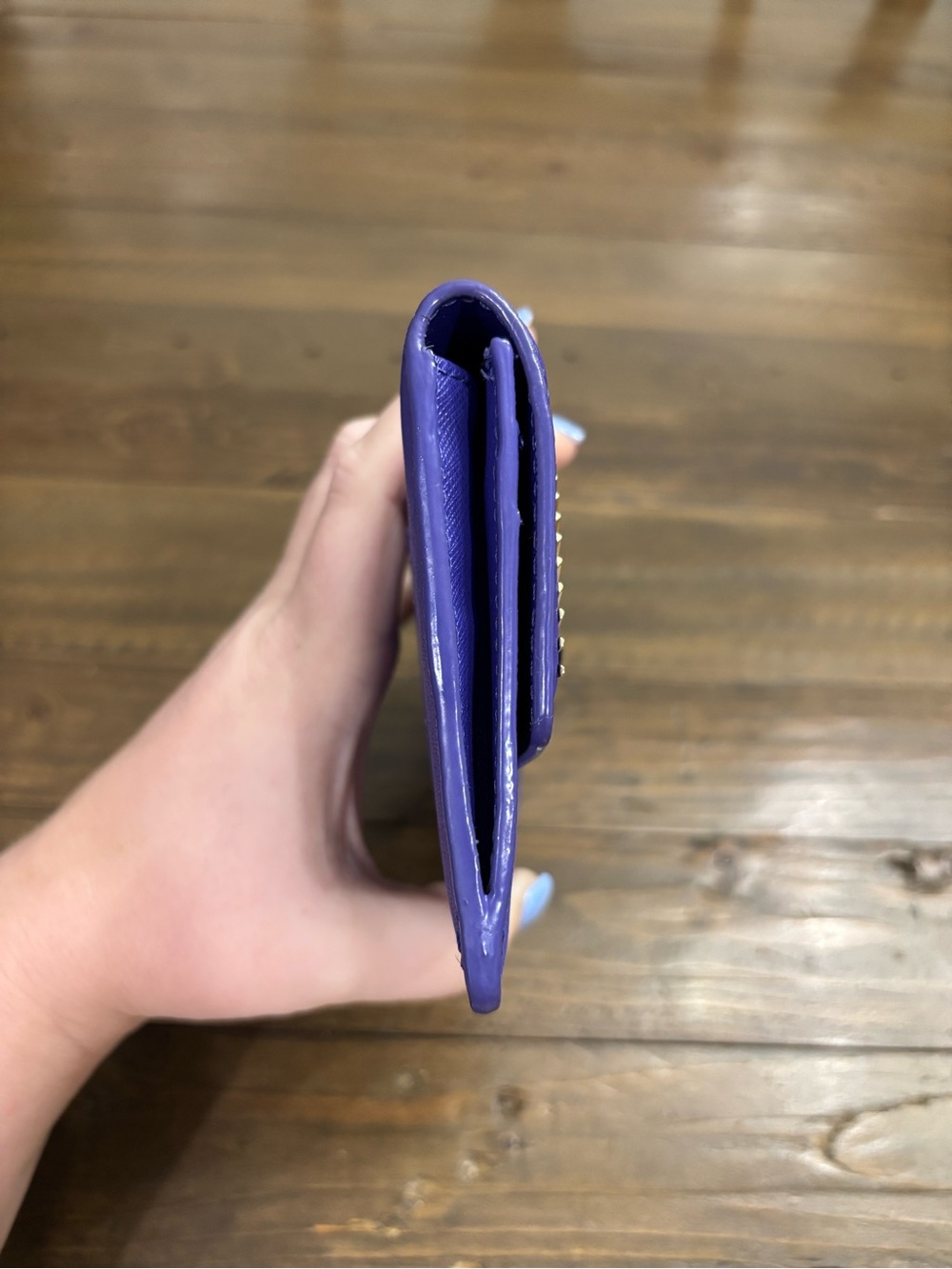 Kate Spade Liana Monster Purple Leather Wallet - Picture 3 of 13